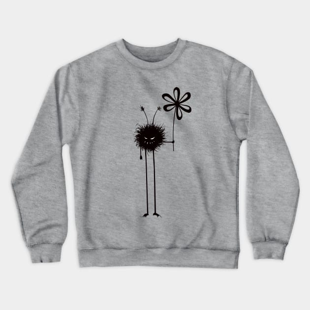 Evil Flower Bug Crewneck Sweatshirt by Boriana Giormova